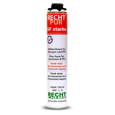 Клей-піна ПРОФІ Recht Pur GF starke/900мл/12шт в ящ