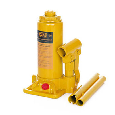 Домкрат гідрав. пляшковий 3т (180-350мм) (Сила-Інструмент)