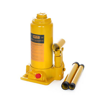 Домкрат гідрав. пляшковий 5т (200-405мм) в кейсі (Сила-Інструмент)
