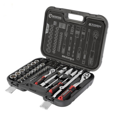 Набір інструментів 1/2, 1/4  73 од Cr-V STORM, у кейсі