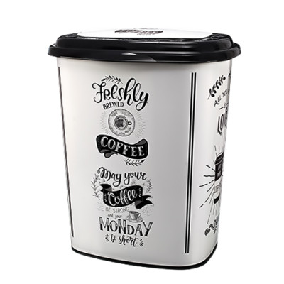 Кошик для білизни 45л ELIF Кава біла/U339