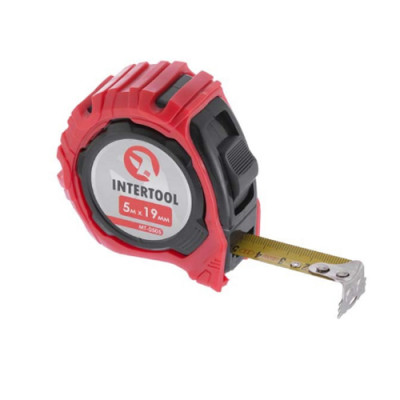 Рулетка з фіксатором 5м. х 19 мм Магніт /уп. 12шт