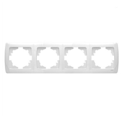 Рамка 4-я горизонтальна Carmen Біла VIKO / уп. 10 шт