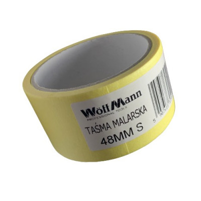 Стрічка малярна WOFFMAN 48мм*50м (6шт)/ ящ. 24шт Стрічка малярна WOFFMAN 48мм*50м (6шт)/ ящ. 24шт