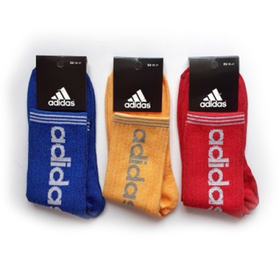 Шкарпетки (№222) висока резинка Adidas XL104 жін(36-41) Мікс уп.12шт