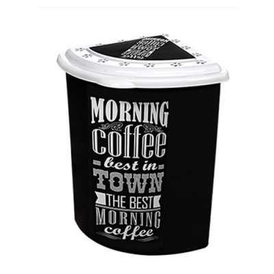 Кошик КУТОВИЙ для білизни ELIF Чорна Кава /U338