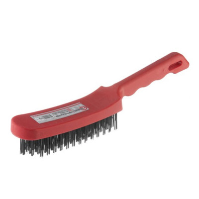 Щітка по металу ручна 6 рядна, корпус з пластмаси /уп.12шт Щітка по металу ручна 6 рядна, корпус з пластмаси /уп.12шт