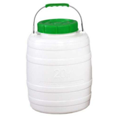 Бочка п/е харчова Леміра 20л з ручкою d15,6см уп 4шт