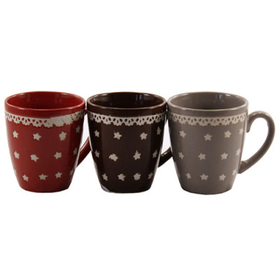 Кружка фарфор 200мл Зірки /CA04 / уп.24шт
