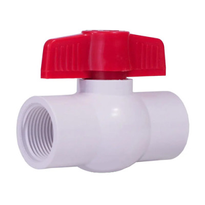 Кран пластиковий 1/15, 1/2 дюйма ВР. ВР БІЛИЙ