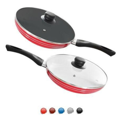 Сковорода з АП покриттям d=220 з кришкою скло STENSON МН-0623/12шт в ящ Сковорода з АП покриттям d=220 з кришкою скло STENSON МН-0623/12шт в ящ