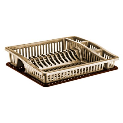 Сушарка для посуду одноярусна Dunya кремова/07105