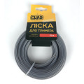 Волосінь (леска)  для тримера, 15м, квадрат армований , 2,7 мм Сила