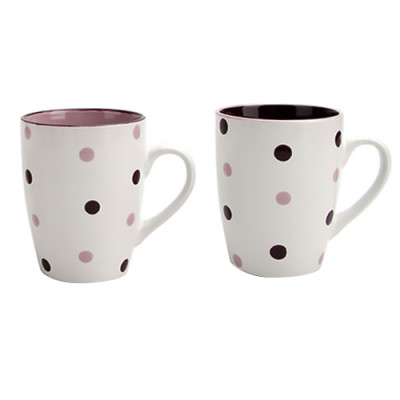 Кружка керам 340мл Горох MIX/KW138 / уп.36шт