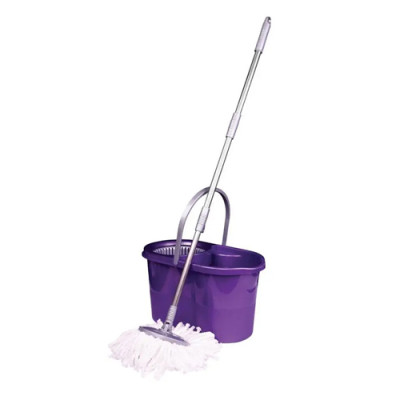 Набір швабра МОП /ZP188/ телеск.ручка, мікрофіб.+відро МОП 16л  ZAMBAK plastik