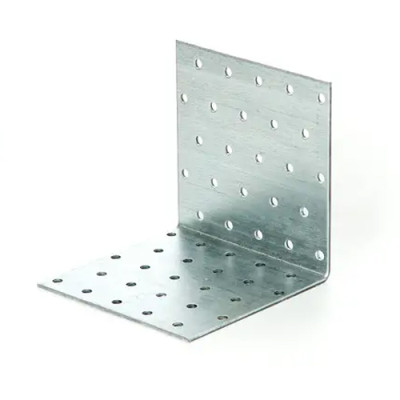 Куток кріпильний оцинкований 100мм*100мм*80мм*2мм (уп 5шт) Апро