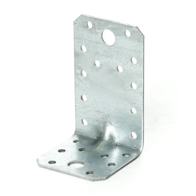 Куток кріпильний універсальний оцинкований 90мм*90мм*65мм*2мм (уп 10шт) Апро