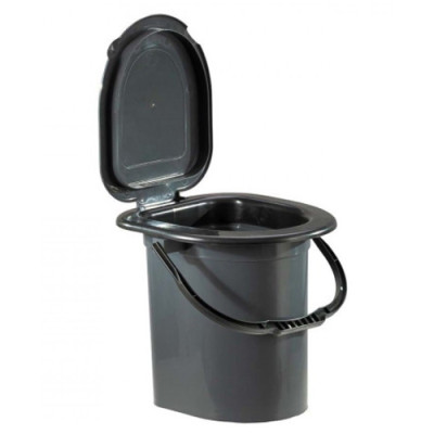 Відро 15л туалетне (біотуалет) ДК сіре /уп 5шт
