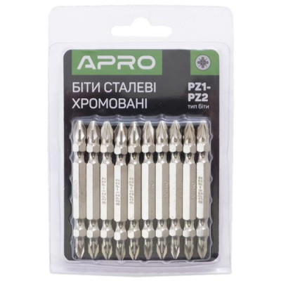 Біта 65мм PZ1-PZ2 2стороння , уп. 10шт.(Сила-Інструмент)