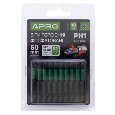 Біта Апро 50мм PH1 ударна торсіонна, уп. 10шт
