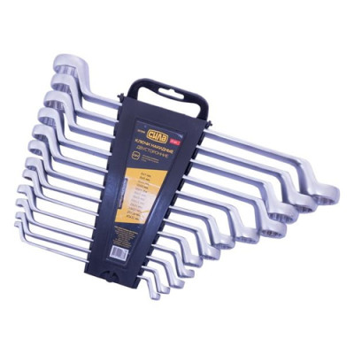 Набір ключів накидних двосторон.,12шт., (6-23, 24*27, 25*28, 30*32мм) Cr-V Сила-Інструмент