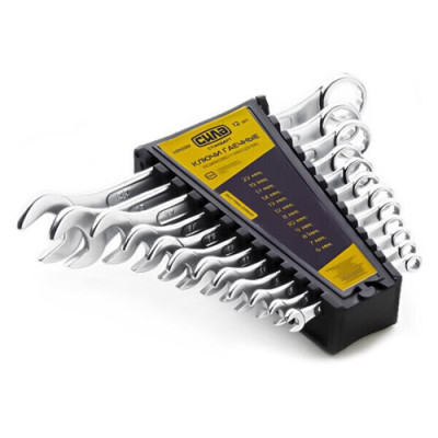 Набір ключів рожково-накидних Стандарт 12шт. 6-22мм Сила-Інструмент