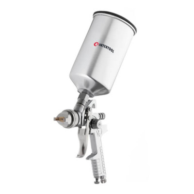 Фарбопульт пневматичний HVLP, форсунка 1.3мм, верхній метал.бачок 1000мл,3бар/PT-0107, гарантія 6 місяців