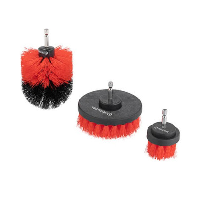 Набір щіток нейлонових для дриля 3 од., 51мм*83мм*102мм