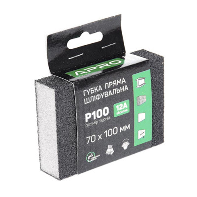 Губка для шліфування 100мм*70мм P100 Апро