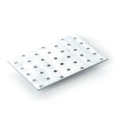 Пластина кріпильна перфорована 100мм*140мм товщ 2мм оц. (5шт./уп) Апро