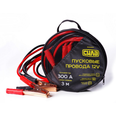 Пускові дроти 300А, 3м сумка Сила Інструмент