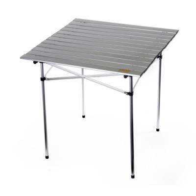 Стіл розкладний Гармошка з ламелей 70*70*68см (Сила Кемпинг)