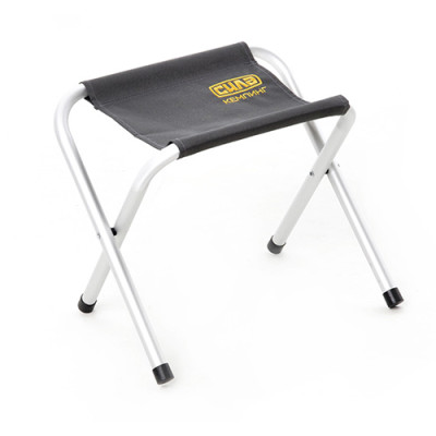 Стілець розкладний без спинки 40*35*45см алюм. Сила Кемпінг