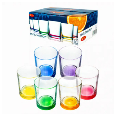 Набір чарок 6шт 50мл Мультіколор Лакмікс 