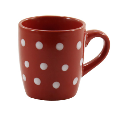 Кружка фарфор 185мл Горох RED /ZS17R
