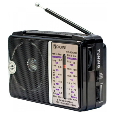 Радіоприймач Golon (FM радио,колонка) чорний RX-606АС
