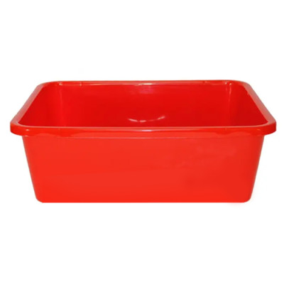 Таз 11л п/е харч. прямокутний LAM Червоний/264/01