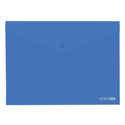 Папка на кнопці A4 непрозора пластик (фактура)180 мкм ECONOMIX МІКС /уп.12шт/Е31305-50