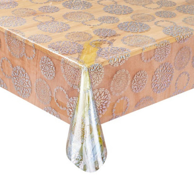 Клейонка 4310 з гологр.малюнком РІДКЕ СКЛО висота 1,37м*20м (0,4мм) Laser