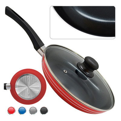 Сковорода з АП покриттям d=260 з кришкою скло STENSON МН-0621/12шт в ящ Сковорода з АП покриттям d=260 з кришкою скло STENSON МН-0621/12шт в ящ