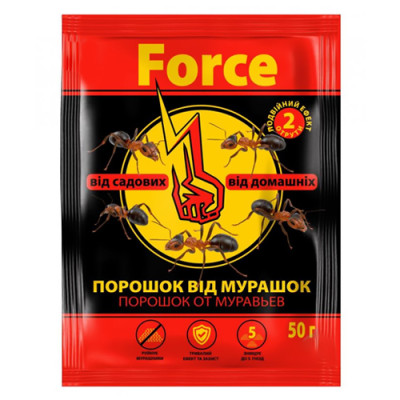 Порошок від мурашок Force 50гр /уп.32шт