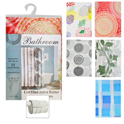 Штора для душа Cortina para Bano 180*180см Мікс R29845