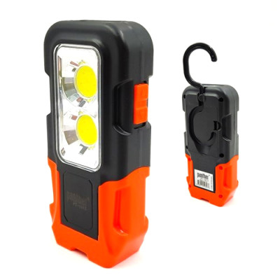 Ліхтарик для кемпінгу прямий з гачком на магніті PT-1915 (3АА)