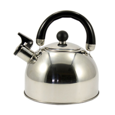 Чайник нерж. 2,0л свисток чорна ручка ZB 002/2/12шт в ящ