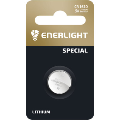 Батар. Enerlight Lithium CR 1620 BLI 1, блістер
