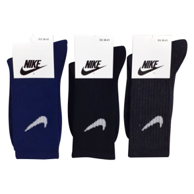 Шкарпетки (№202) висока резинка Nike XL106/2 підр(36-41) Мікс уп.12шт