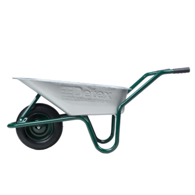 Тачка Детекс D-1 /1 колесо пневмо з підш 4.0*8 85лг/п-160кг (1006gz85pn) кузов оц. рама кольорова