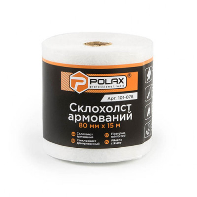 Склохолст армований 80мм*15м армований ПОЛАКС /101-078 /ящ 36 шт