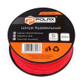 Шнур для будівельних робіт d=1,5мм, 50м червоний ПОЛАКС /30-004 /уп.32 шт