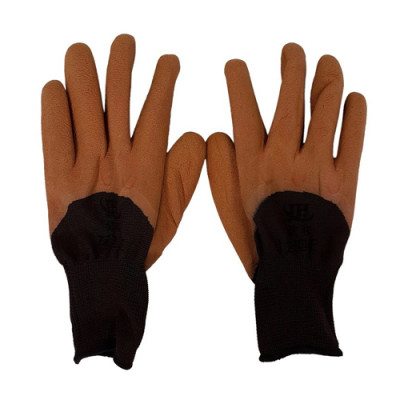 Рукавички піна коричневий /А600